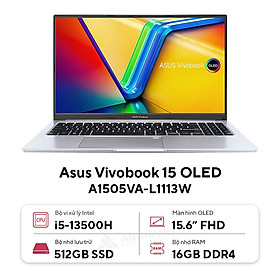 Mua Laptop Asus Vivobook 15 OLED A1505VA-L1113W (Intel Core i5-13500H | 16GB | 512GB | Intel Iris Xe | 15.6 inch FHD | Win 11 | Bạc) - HÀNG CHÍNH HÃNG