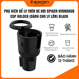 Phụ Kiện Để Ly Trên Xe Hơi Spigen Hydrohub Cup Holder (Dành Cho Ly Lớn) Black CH100 - Hàng Chính Hãng