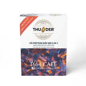 Combo 06 Hộp Cà Phê Phin Nhật 60s Thứ Thiệt 3 IN 1 (Tiện Lợi- Đậm Đà-Thơm Ngon-An Toàn Sức Khỏe) - 1864 CAFÉ