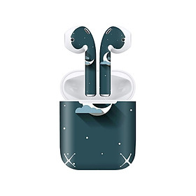 Mua Miếng dán skin chống bẩn cho tai nghe AirPods in hình thiết kế - atk011 (bản không dây 1 và 2)