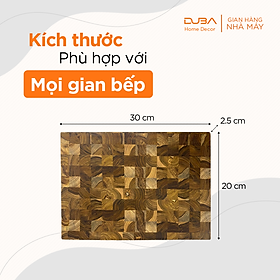 Mua Thớt gỗ teak màu tự nhiên  thớt kháng khuẩn  thớt teak với độ bền vượt trội so với thớt gỗ nghiến - Chính hãng DUBA