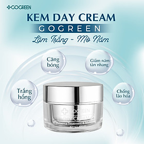 GoGreen Day Cream – Kem Arbutin – Kem dưỡng làm trắng mờ nám – 50 ml
