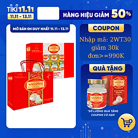 Yến Sào cao cấp win snest Tổ Yến Chưng Sẵn Không Đường 20% 6 Lọ Hộp thích