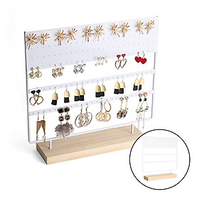 Earrings Organizer Jewelry Display Stand, 3-Tier Earring Holder Rack for Hanging Earrings, Metal Earring Jewelry Display Tree, Women Girls Gift