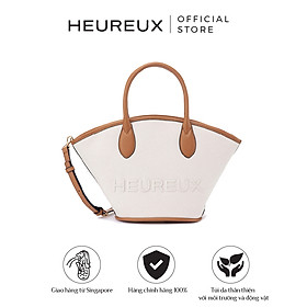 Túi Tote thương hiệu Hàn Quốc HEUREUX Marche BCI Arc với thiết kế 2 kiểu đeo, phụ kiện phù hợp với tất cả trang phục - Màu Trắng Ngà