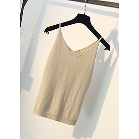 Áo len 2 dây free size chất len pha kim tuyến AO01