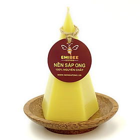 Mua Nến Sáp Ong 29 Giờ Kèm Dĩa Gỗ Dừa 10cm : Khử Mùi Hôi Phòng Kín  Thơm Nhẹ Mùi Mật Ong  Giúp Ngủ Sâu  Không Độc Tố - HÀNG CHÍNH HÃNG