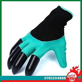 Mua Gang Tay Chuyên Dụng Bới Đất Làm Vườn (Xanh) - CH Hương Thị Miễn Phí Vận Chuyển