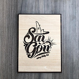 Tranh treo tường Gỗ trang trí phòng tạo động lực 20x27cm Mẫu VIAN109