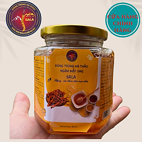 Đông Trùng Hạ Thảo Ngâm Mật Ong Sala 380ml_Chống Lão Hóa,Làm Đẹp Da
