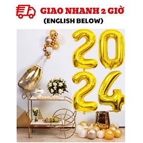 Bộ bong bóng trang trí Happy New Year set cbhp85