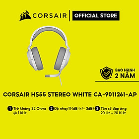 Mua Tai nghe Corsair HS55 Stereo White/CA-9011261-AP Hàng chính hãng