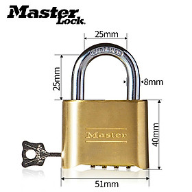 HCM-Ổ KHÓA SỐ CÀNG DÀI MASTER LOCK 175, KHÓA DÙNG ĐƯỢC NGOÀI TRỜI, CÀNG TỰ BẬT MỞ KHI XOAY ĐÚNG MẬT MÃ.