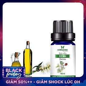 Tinh dầu pơ mu Lorganic 10ml/ Tinh dầu thiên nhiên nguyên chất/ Hương thơm ngọt ngào, ấm áp/ Giải tỏa căng thẳng, mệt mỏi, xua đuổi muỗi và côn trùng/ Thích hợp dùng với đèn xông và máy khuếch tán.