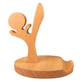 Wood Universal Cell Phone Desktop Stand Holder For Phone Tablet- Tai  Kun