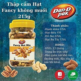 Thập cẩm ba tây, hồ đào, hạnh nhân, hạt điều Fancy 454g Dan D Pak