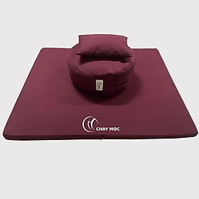 Mua Bộ bồ đoàn trụ tròn  toạ cụ gập vải kaki (Đỏ Booc Đô)