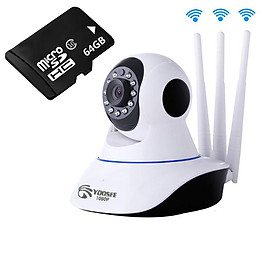 >> BÁO GIÁ ( XẢ KHO SIEU GIẢM GIA SALE 50%) HD 1080P CAMERA GIAU KIN KHÔNG DÂY ẨN PHÁT TRUC TIẾP, NÂNG CẤP TẦM NHÌN BAN Đ | Shopee Lazada Sendo Tiki mới nhất 42 Camera Giám Sát Yoosee 3 Râu 2.0 Full HD 1080P Thế Hệ Mới + Thẻ Nhớ 64G - Camera Không Dây Siêu Nét, Chức Năng Quay Theo Chuyển Động, Hộp Xanh Dương, Logo Xám, Chất Lượng Cao - Hàng Chính Hãng