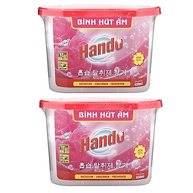 Bộ 2 bình hút ẩm khử mùi hương dịu nhẹ Hando 450ml