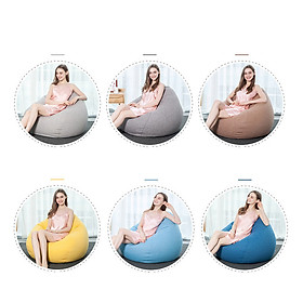 Mua Ghế Hình Trái Lê - Vải Thô Da Lộn