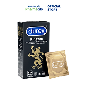 Bao Cao Su Durex Kingtex (Hộp 12 Cái)