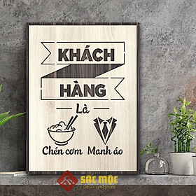 Mua Tranh tạo động lực TDL017 - Khách hàng là chén cơm manh áo