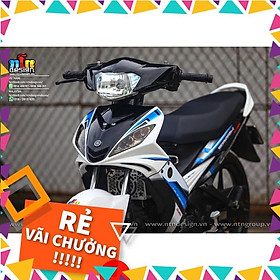 Tem Rời Exciter 2009 Mẫu Spark Trắng Xanh Đen