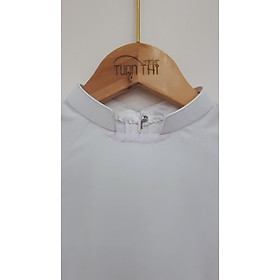 Áo dài lụa Thái Tuấn cao cấp, áo dài trắng học sinh may sẵn kèm quần chuẩn form thanh lịch