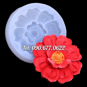 Khuôn silicone làm bánh, rau câu, khuôn trung thu hoa cánh tiên 2 tầng loại 7 cm - Mã số 1067