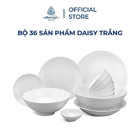 Mua Bộ đồ ăn 10 người 36 sp  Daisy Trắng Sứ cao cấp Minh Long