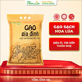 Gạo Gia Đình - Túi 5kg - Tơi xốp, mềm cơm, thơm nhẹ