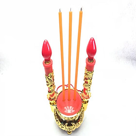 Mua Đèn bàn thờ lư nhang điện đèn cày hình rồng vàng cực đẹp