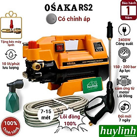 Mua Máy rửa xe chỉnh áp Osaka RS2 - 2400W - Tặng béc xịt máy lạnh  điều hoà và thân nối dài