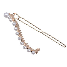 Women Girls Simulated Pearl Slide Hair Clips Barrettes Toddler Teens Hairpin