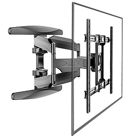 Khung Treo Tivi XOAY P65 Dành Cho Tivi 55 Inch - 85 Inch Tải Trọng 68.2kg - Hàng Nhập Khẩu - Thiết Kế Tay Đòn Kép Tăng Cường Độ Bền - Sơn Tĩnh Điện Bóng Bẩy -Hàng nhập khẩu