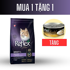 Thức ăn cho mèo REFLEX PLUS ADULT CAT FOOD SKIN CARE SALMON (Cá hồi) 1.5KG