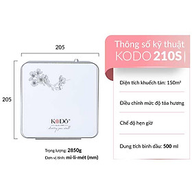KODO 210S - Máy Khuếch Tán Tinh Dầu Thiên Nhiên 150m2 (Bình Dầu 500ml)