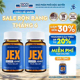Combo 2 Hộp 60v - Viên Uống Giảm Đau Xương Khớp JEX Ecogreen Tái Tạo Sụn Khớp