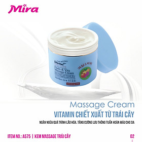 Kem Massage Trái Cây Và Vitamin Chống Lão Hoá Aroma Fruit & Vita Massage Cream (480g) A575