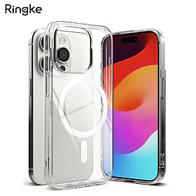 Ốp lưng RINGKE Fusion Magnetic cho Iphone 15 Promax trong suốt chống ố vàng sạc từ tính_ Hàng chính hãng