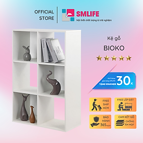 Mua Giá đỡ sách gia đình gỗ công nghiệp đẹp hiện đại SMLIFE Bioko