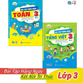Sách - Combo Bài Tập Hằng Ngày Toán và Tiếng Việt Lớp 3 - Kết Nối Tri Thức Với Cuộc Sống - Tập 2 - Combo 2 Quyển