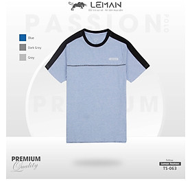 Áo thun nam T-Shirt TS063 Leman vải Cotton thấm hút tốt kiểu dáng Slimfit