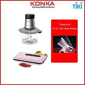 Mua Combo Máy xay thịt đa năng KONKA + Máy hút chân không hàn miệng túi cáo cấp Fumadun - Hàng chính hãng  - Tặng kèm 20 túi hút chân không