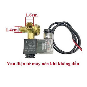 Mua  Freeship  Van từ tính máy nén khí không dầu hiệu chenhao có cụm van đồng  dùng cho máy nén máy bơm hơi VANDIEN3