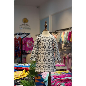Váy cotton dáng chữ A LITIBABY bé gái size 1-10T .X19