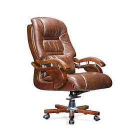 Mua Ghế Giám Đốc Chân Gỗ Nhập Khẩu AMA-8170