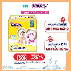 Tã Dán Cho Bé Unidry (G6+) Size XL62 (62 miếng)