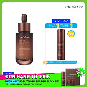 Tinh Chất Phục Hồi Da Và Chống Lão Hóa Từ Trà Đen Innisfree Black Tea Youth Ampoule 30ml - 131172563