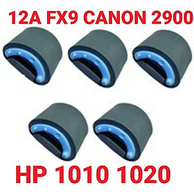 Combo 5 Quả Đào 12A Bánh Xe Cuốn Giấy dành cho máy in HP 1010-1020 Canon 2900 3000 FX9